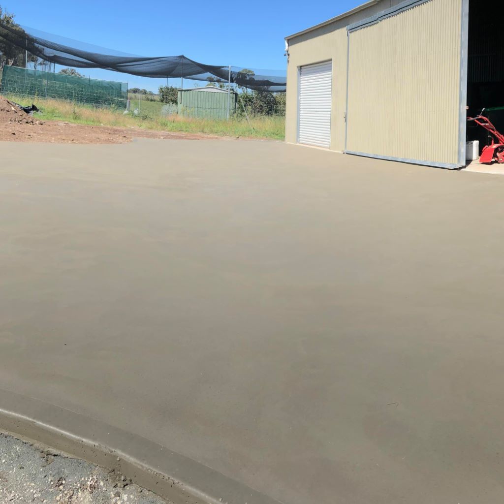 A Newly Poured Concrete Driveway — Heritage Concrete In Walcha, NSW