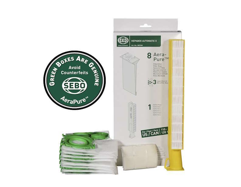 SEBO X4/X5 HEPA Service Box — 5827AM