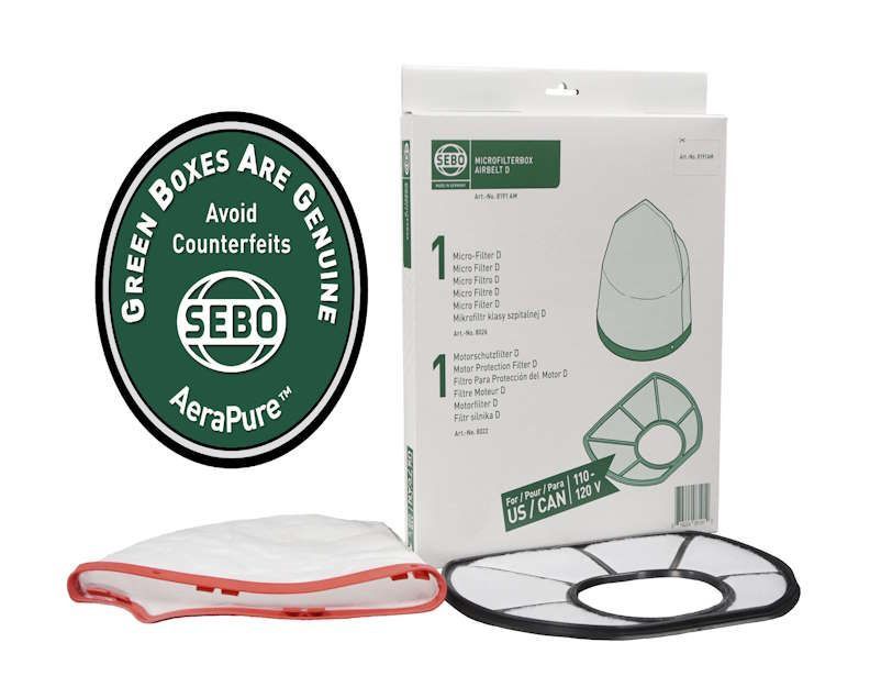 SEBO D Series Filter Set — 8191AM