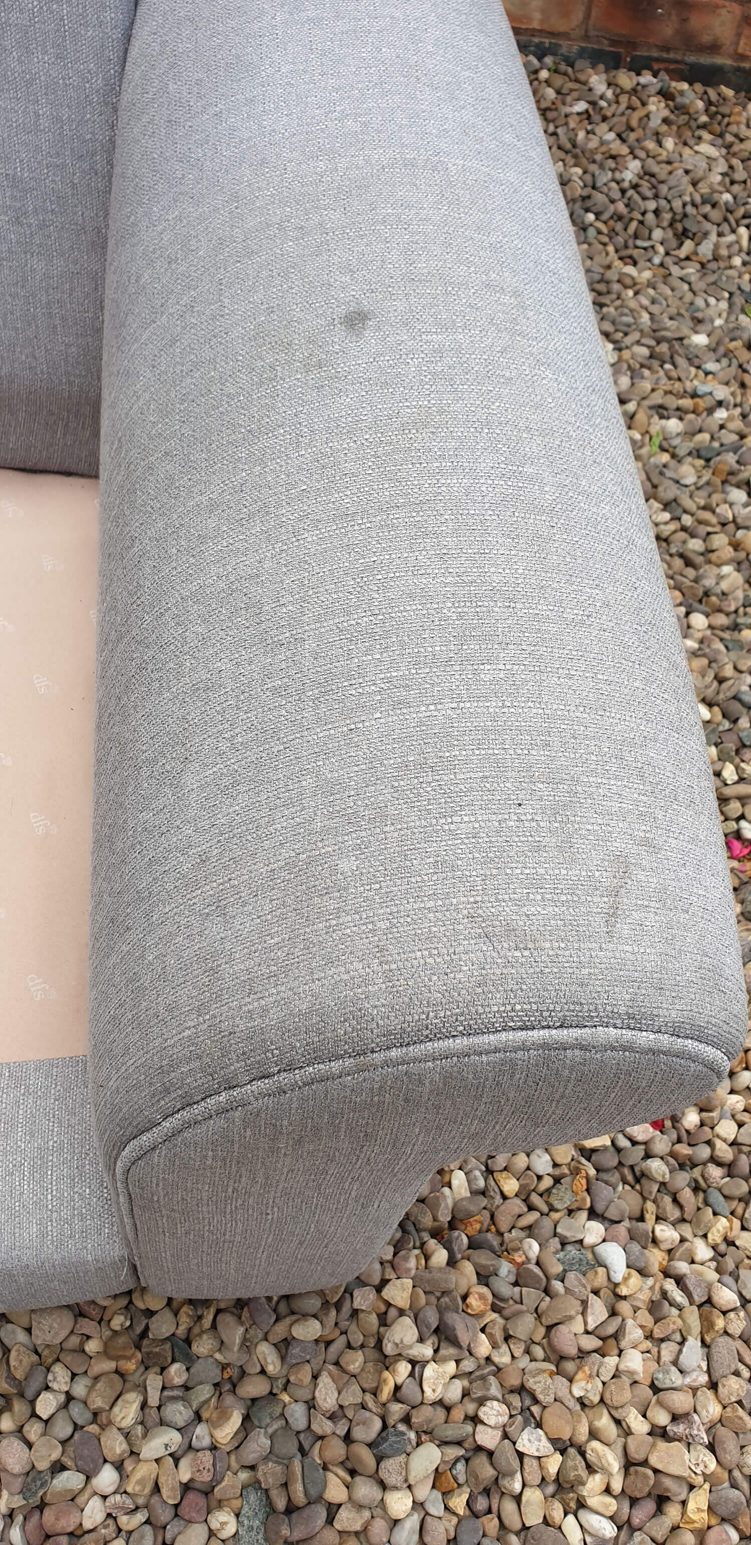 Upholstery before cleaning