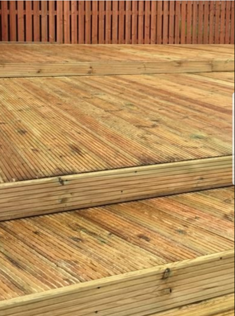 outdoor wooden floor cleaning