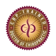 A cbp trained doctor of chiropractic logo