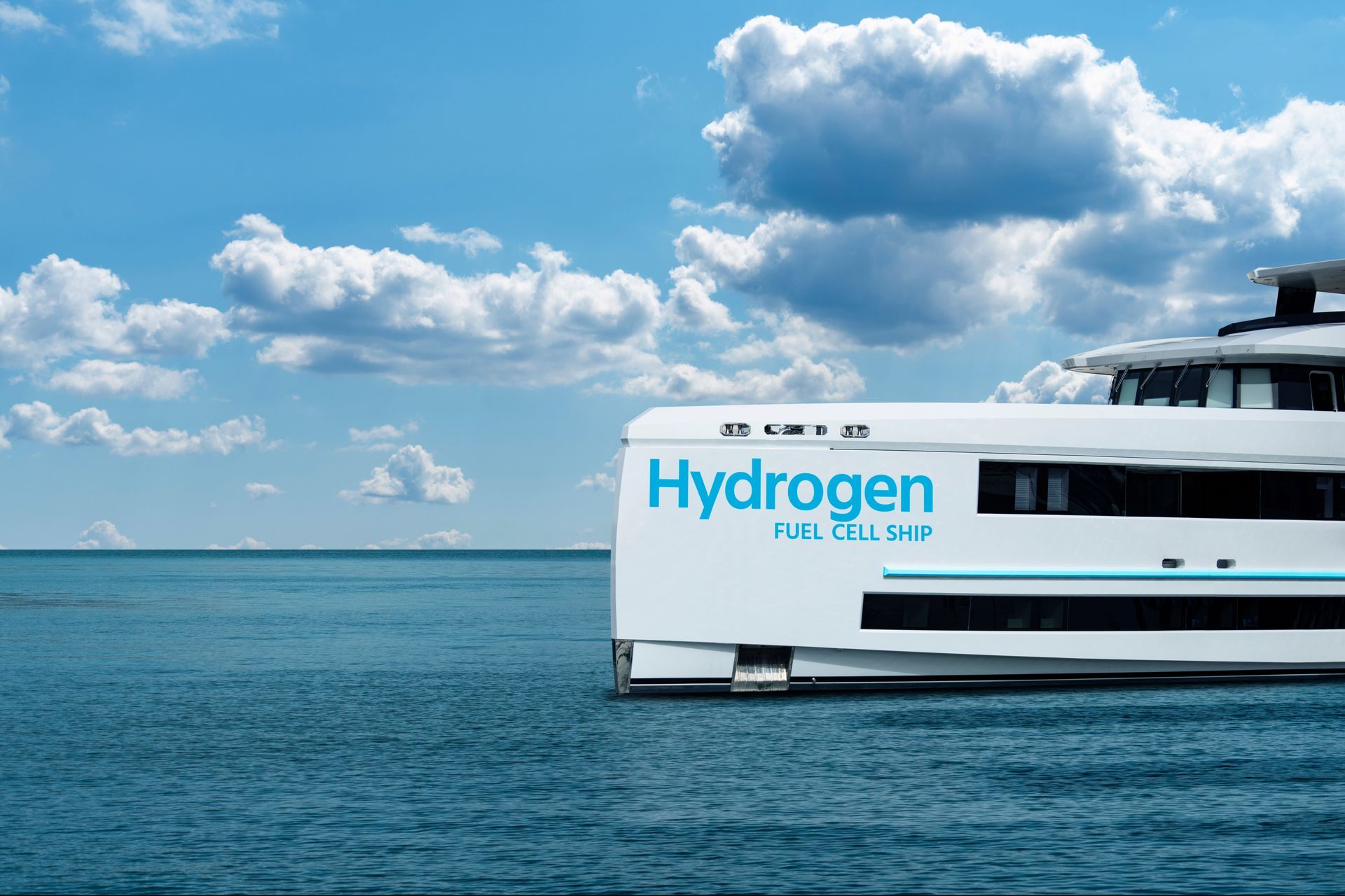 A hydrogen fuelled yacht
