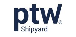 Logo of ptw shipyard in Barcelona