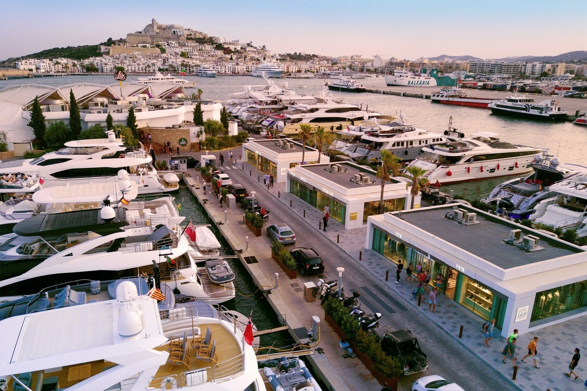 Picture of Marina Ibiza with many yachts