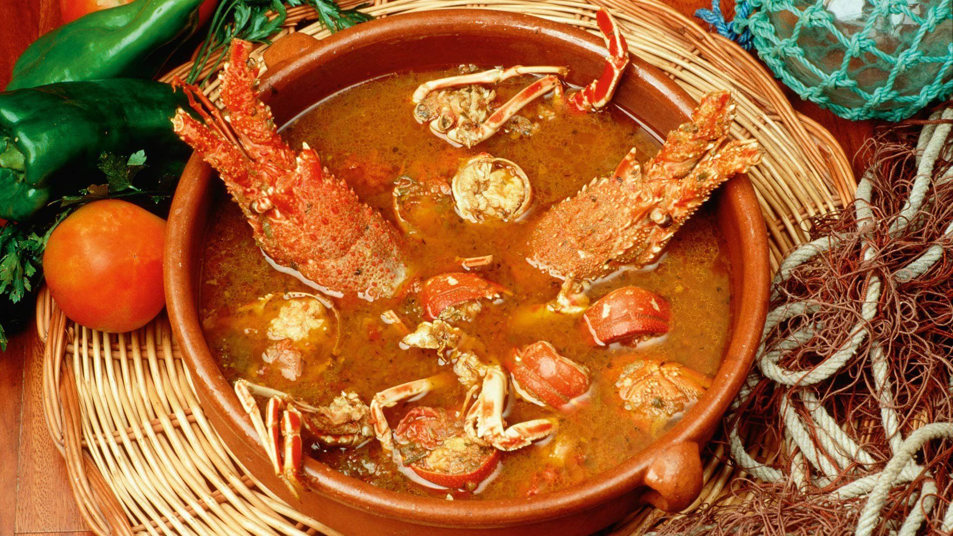 Menorcan Caldereta de langosta or lobster stew