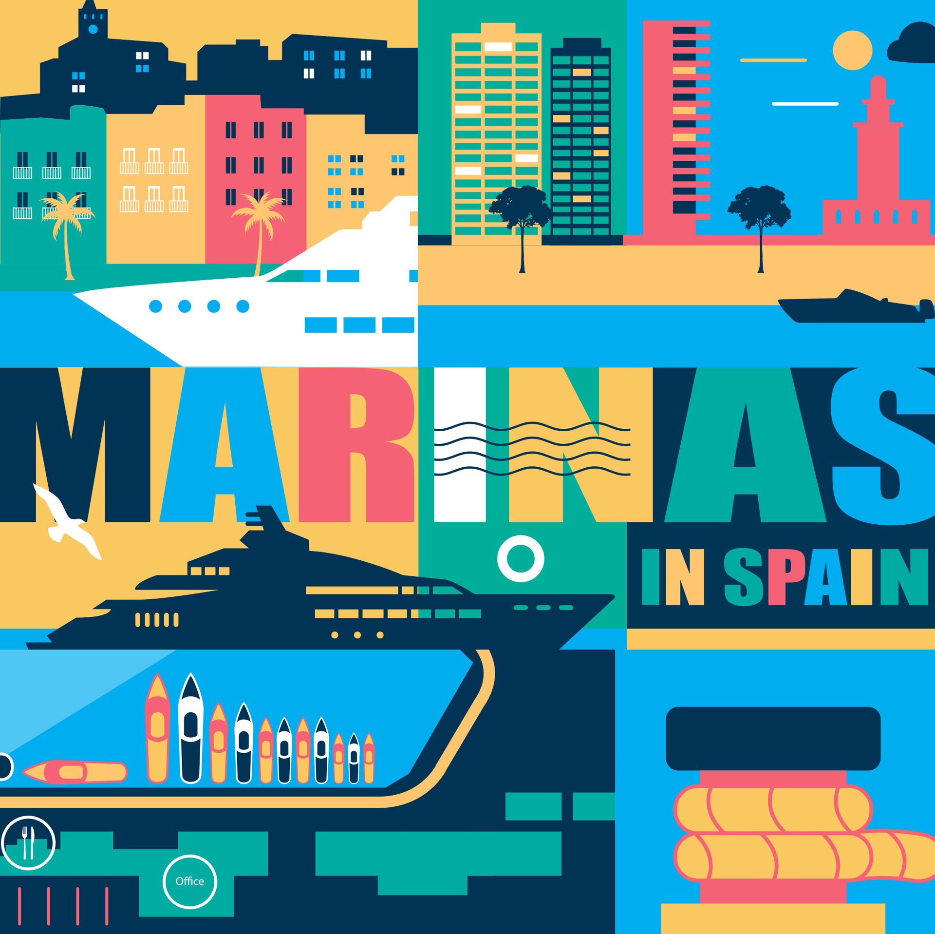 Marinas in Spain creativity
