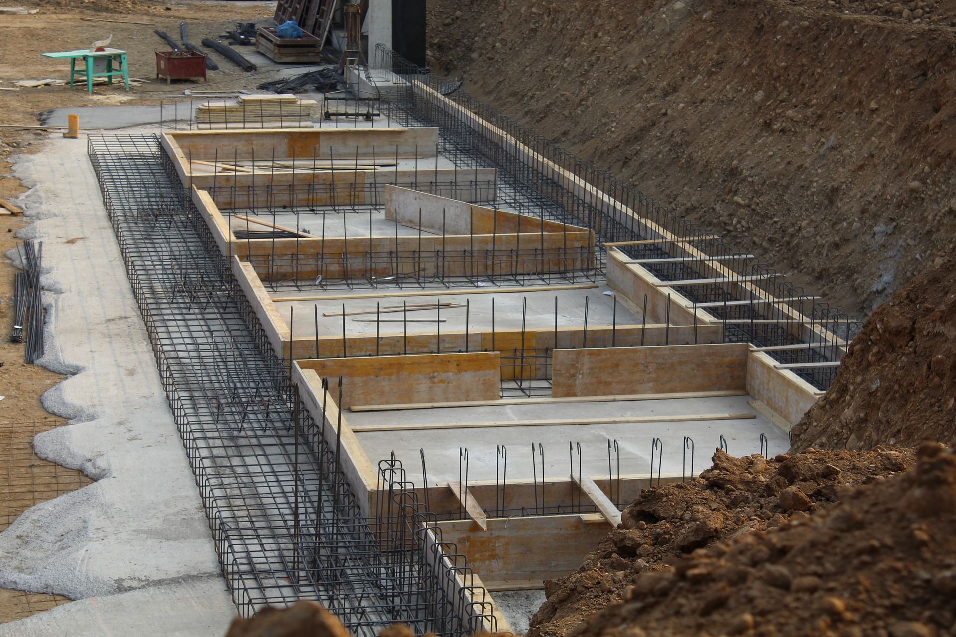 Concrete footings