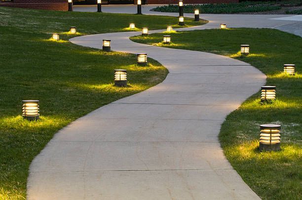 Concrete walkway