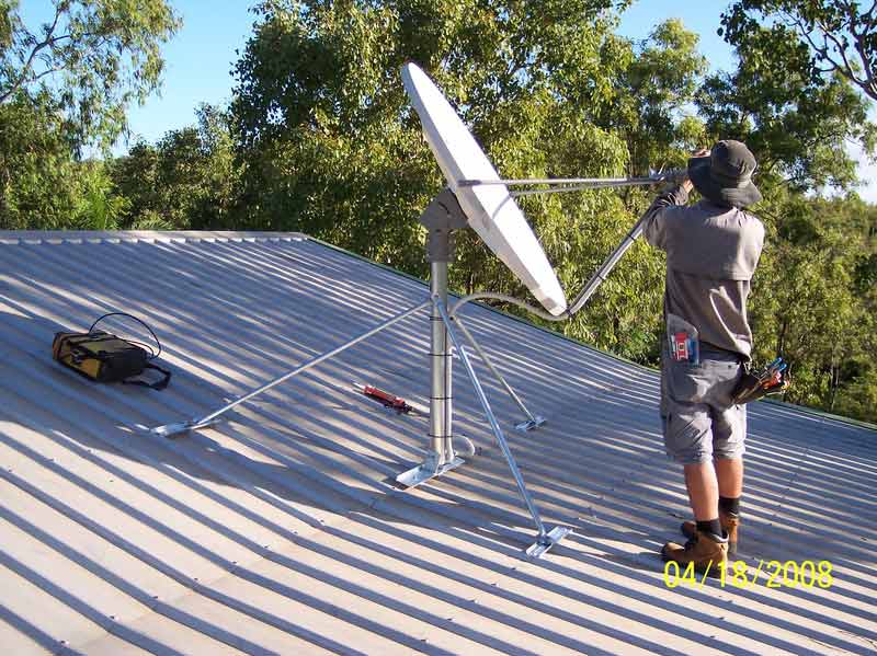 installing a satellite