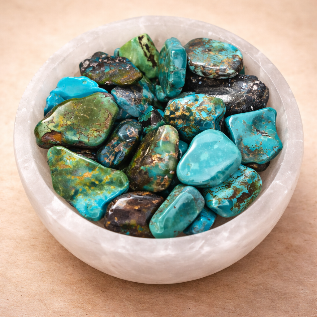 Aynur Sieraden – handgemaakt sieraad met turkoois, blauwgroene edelsteen met unieke uitstraling