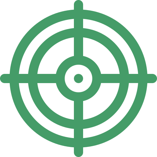 Une flèche verte et bleue sur fond blanc.