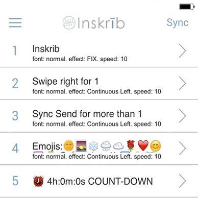 Screen comes up after registration and is the main message screen