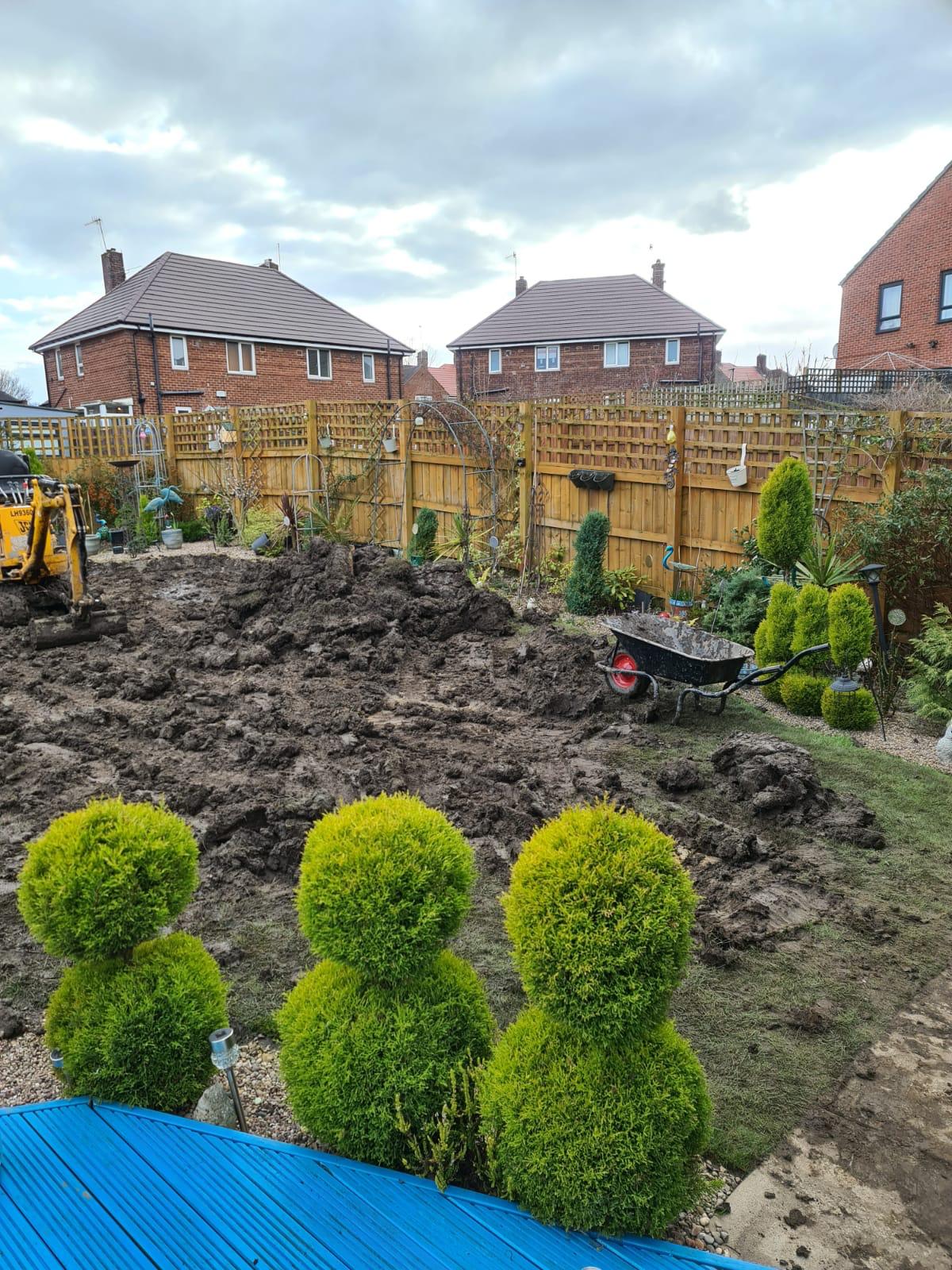Before the installation of fake grass in Neepsend, Sheffield