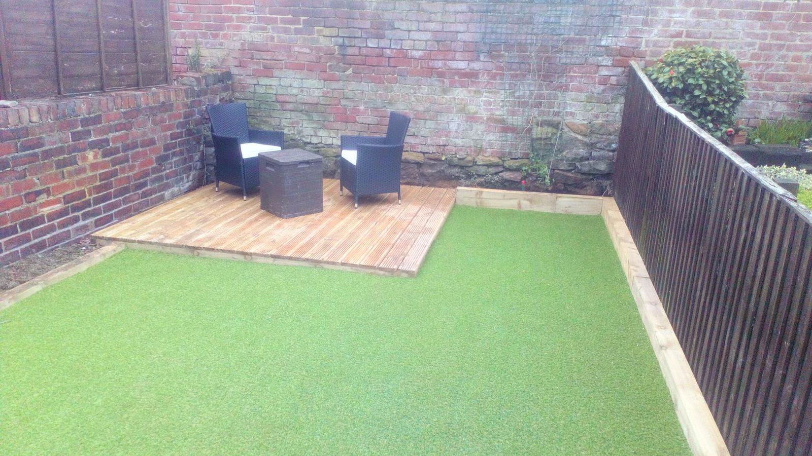 Artificial grass in Meersbrook Sheffield
