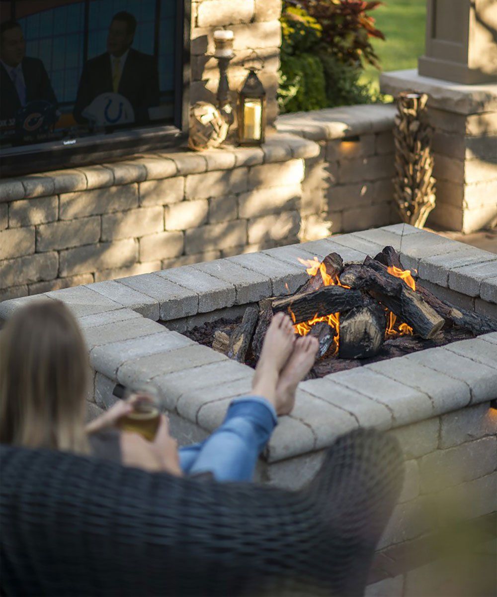 Richfield Ohio rectangular fire pit