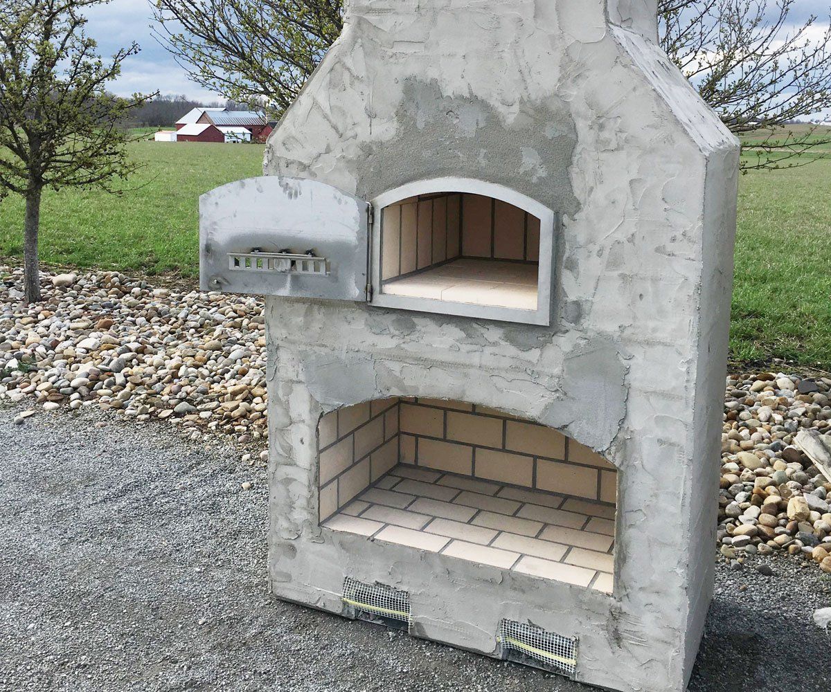 Round Grove outdoor fireplace