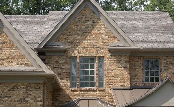 Ohio home with full brick exterior siding.