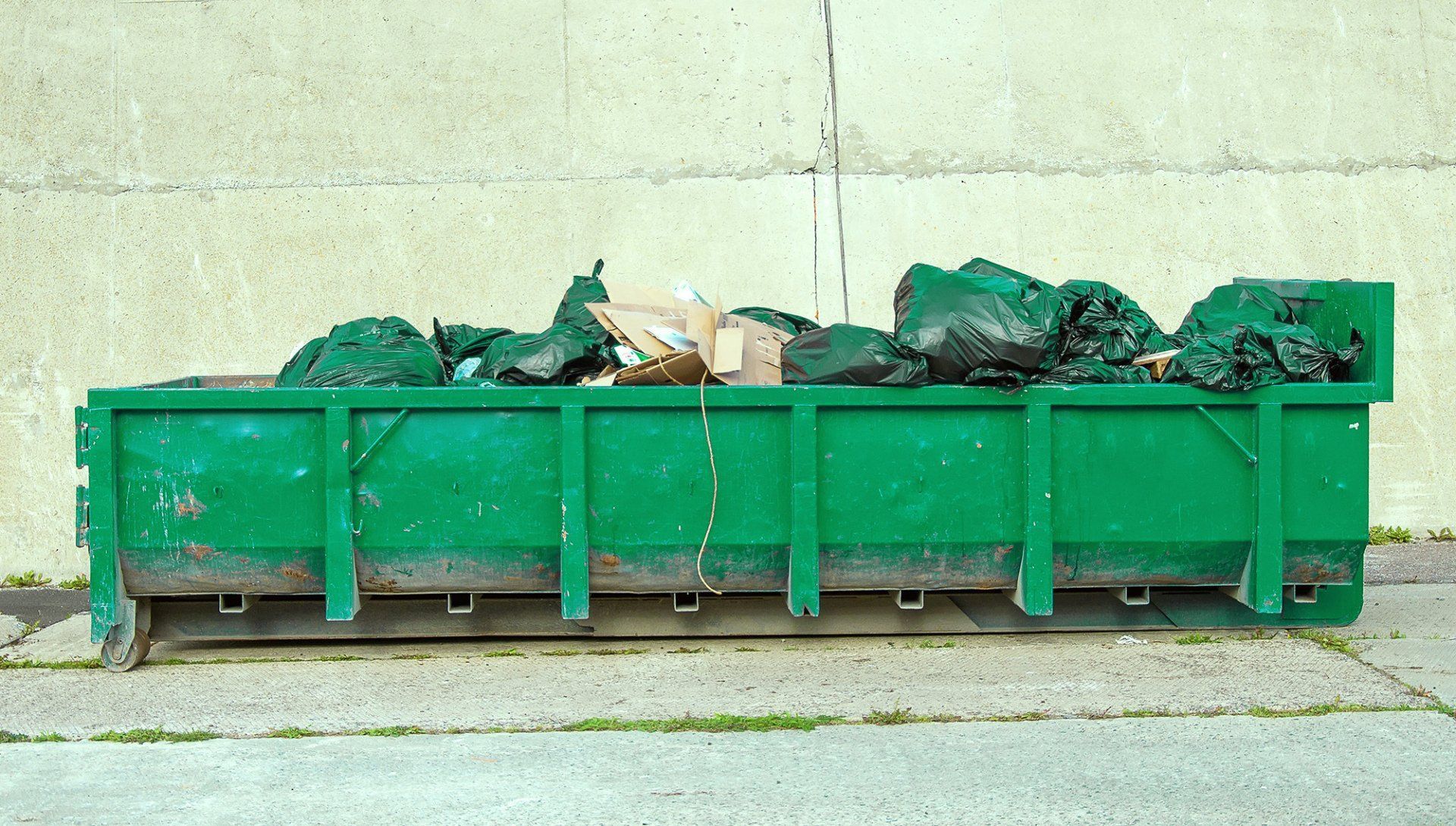 Dumpster on Roadside