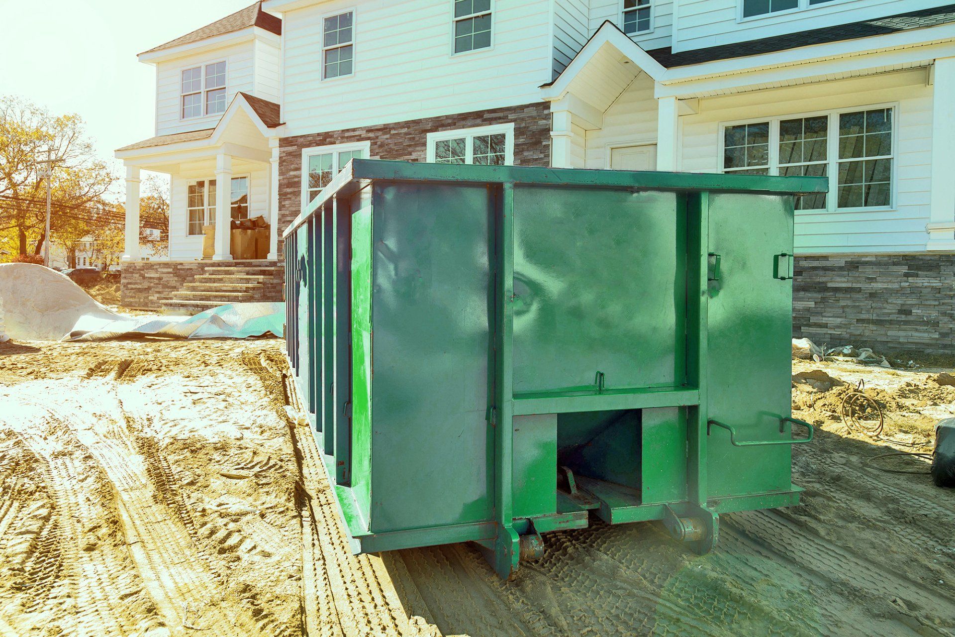 Dumpster in Residential Area