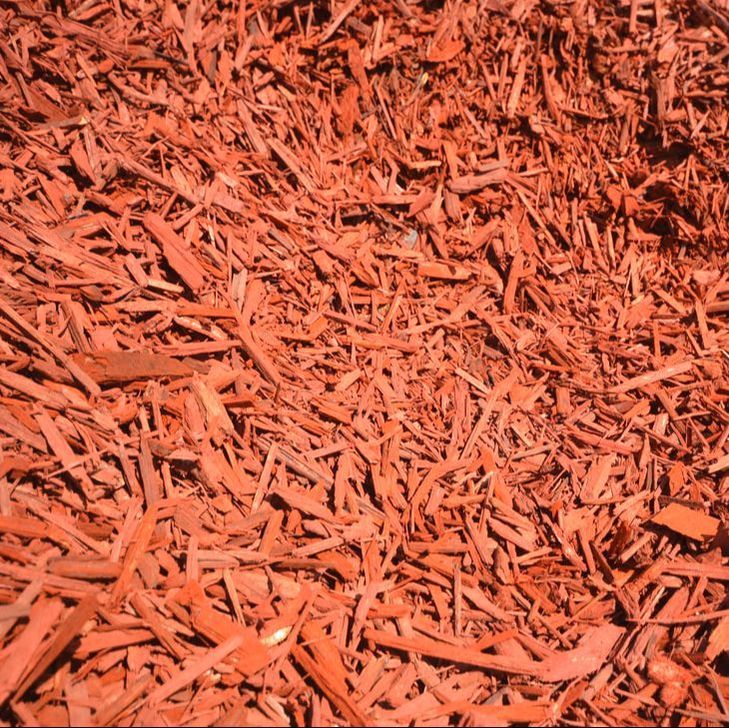 Red Coloured Bark — Landscaping Supplies in Delacombe, VIC