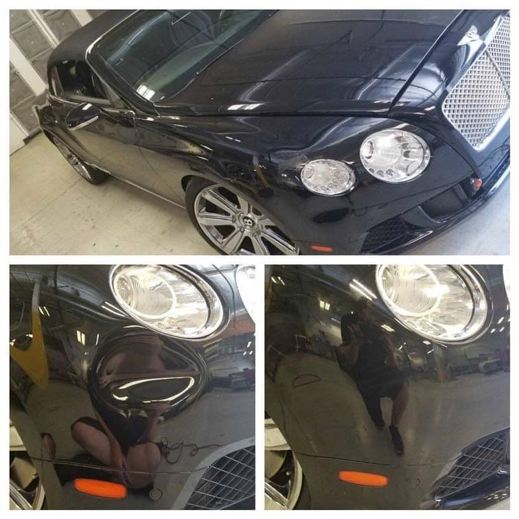 A black bentley dent repair Mill Valley