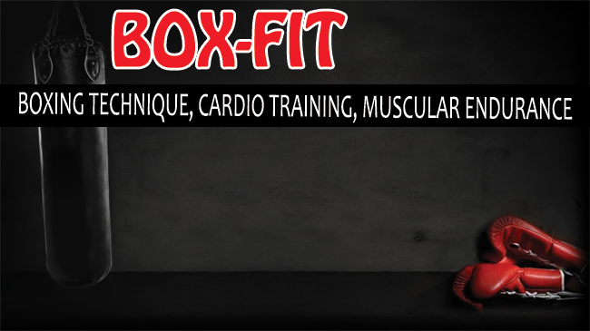 Box-fit boxing technique cardio training and muscular endurance