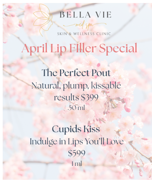 Valentine's Day lip filler specials.