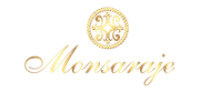 Monsaraje luxury jewelry brand logo in gold with emblem