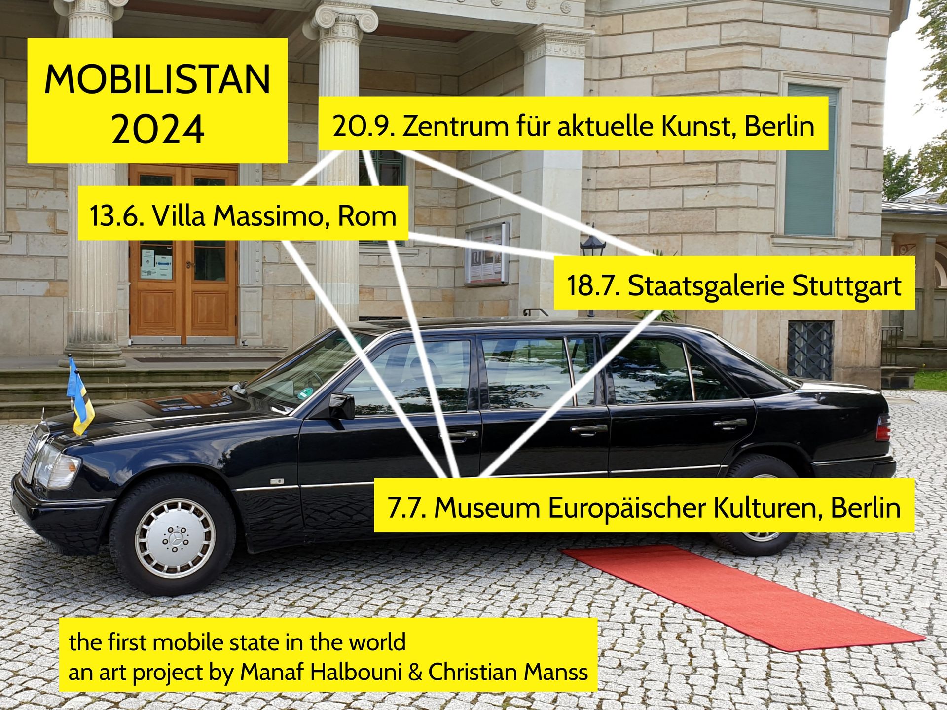Mobilistan Tour 2024 Villa Massimo Staatsgalerie Stuttgart ZAk Berlin MEK