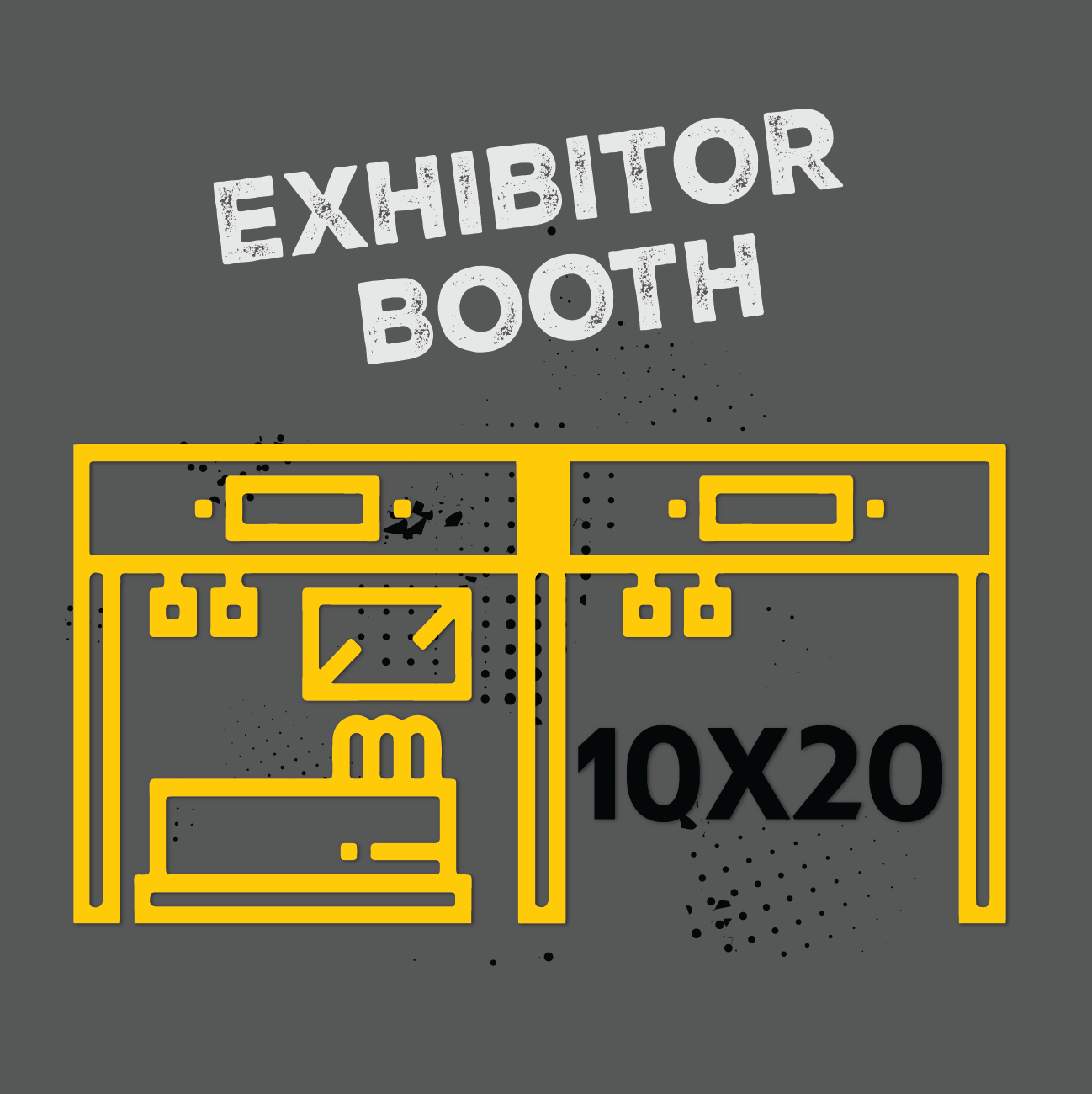 A picture of an exhibitor booth that is 10x20