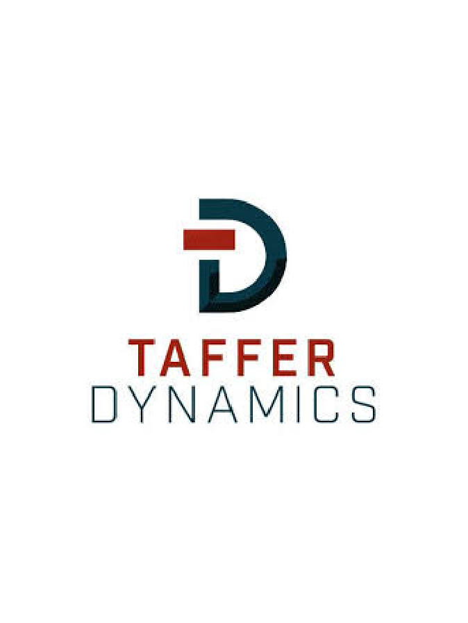 A logo for taffer dynamics is shown on a white background.