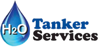 Logo featuring a blue water droplet with