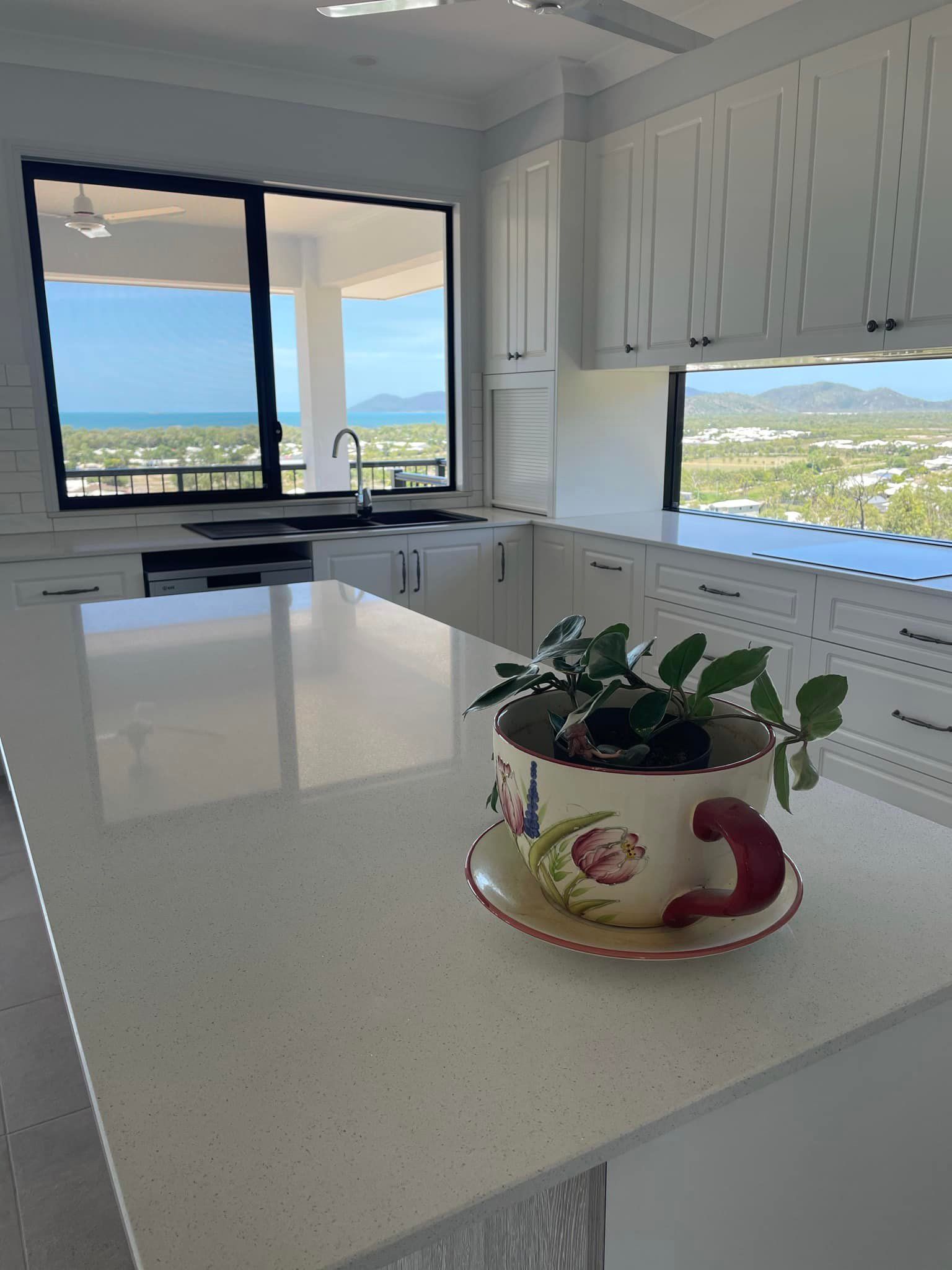 Kitchen with a Beautiful View Outside — Simon Bell Constructions in Alice River, QLD