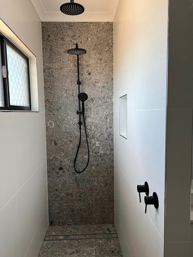 Bathroom Shower Area — Simon Bell Constructions in Alice River, QLD