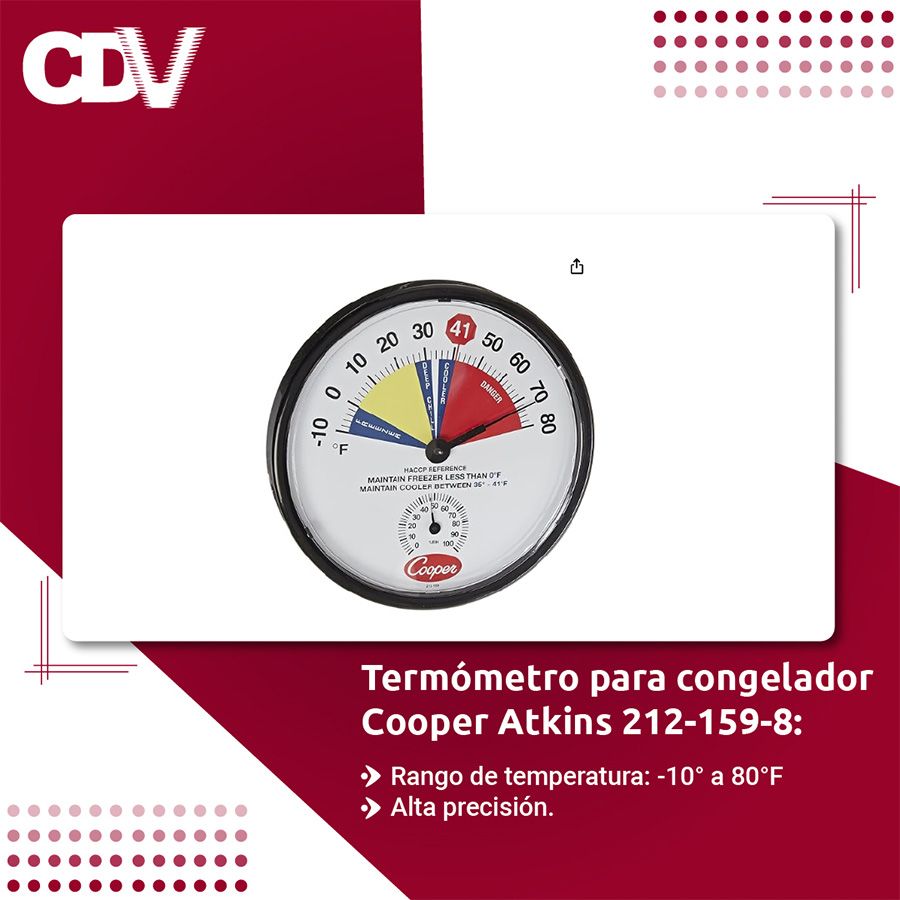 Termómetro para congelador Cooper Atkins 212-159-8
