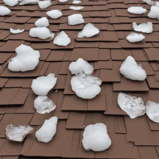 A roof with a lot of snow on it