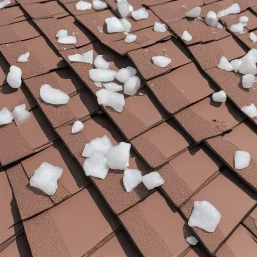 A roof with a lot of snow on it