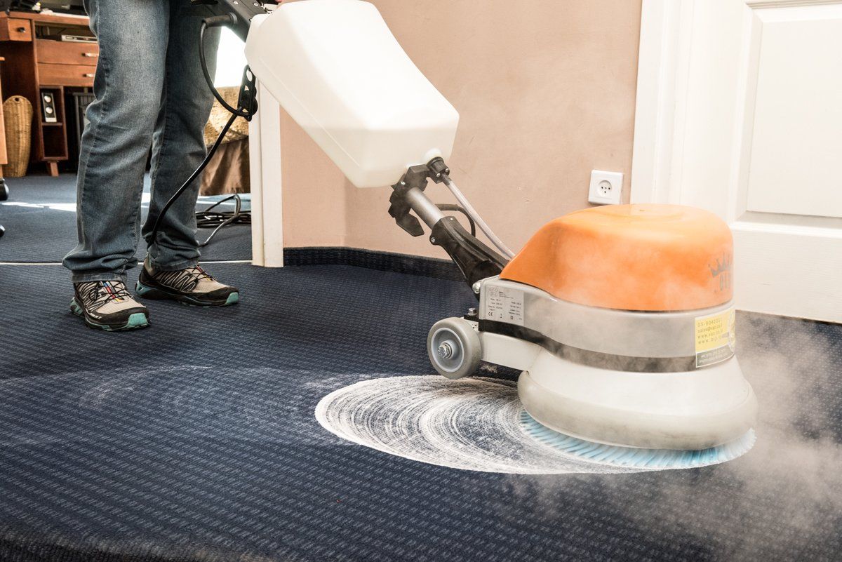 פרש אנד קלין במהלך ביצוע ניקוי עמוק לשטיחים מקיר לקיר