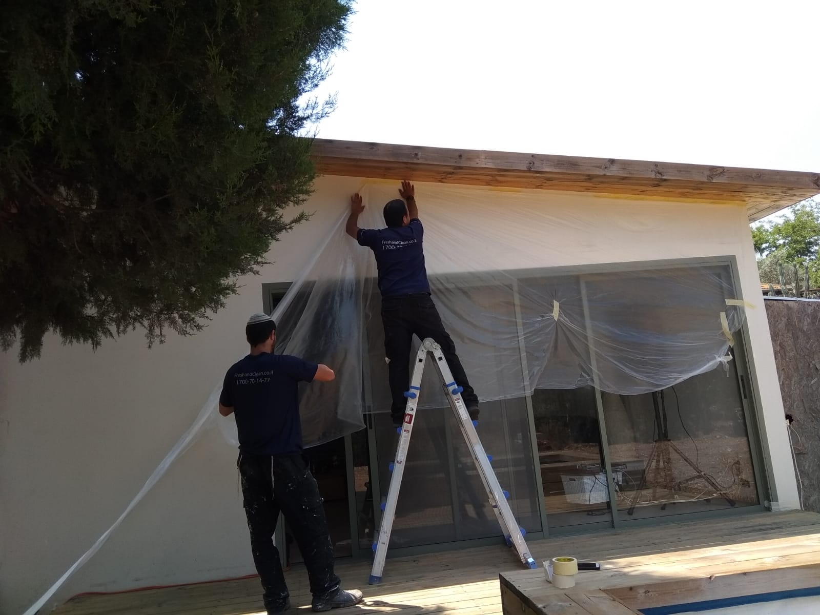 הכנת הבית לביצוע עבודות צבע חוץ