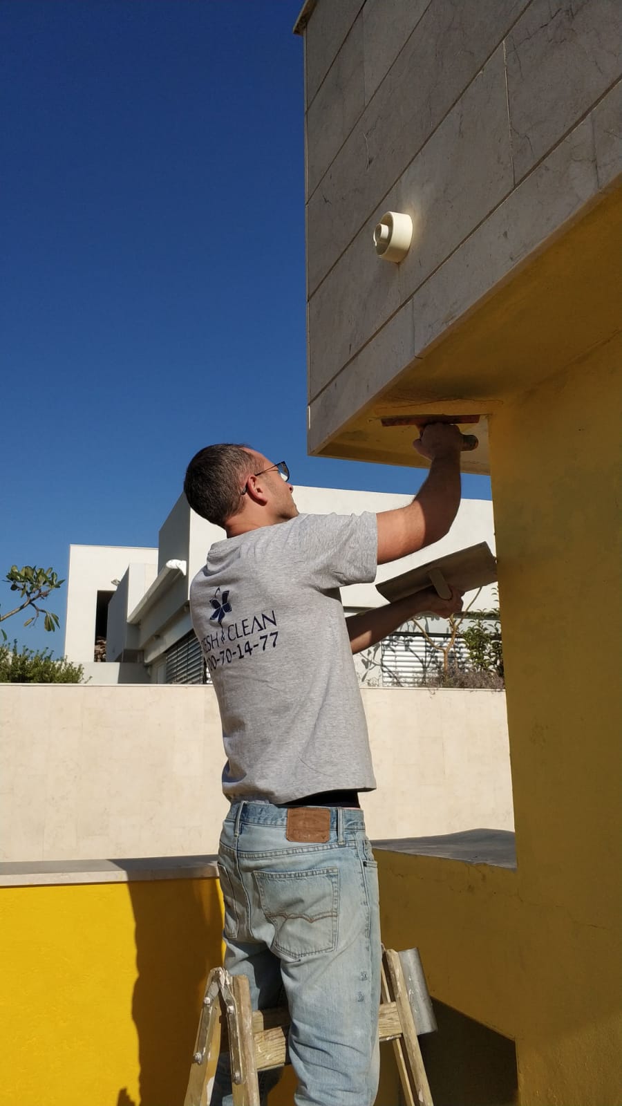 עבודת צבע חוץ , שליכט 