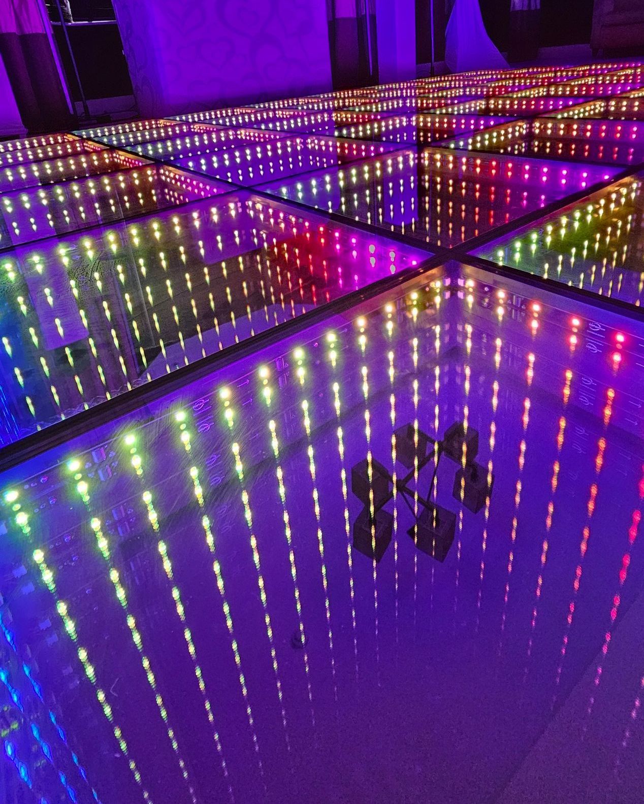 LED Battery 3D Infinity Dance Floor