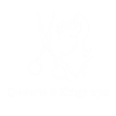 Silhouette of a person holding a phone. Text at the bottom: "Queenie's House".