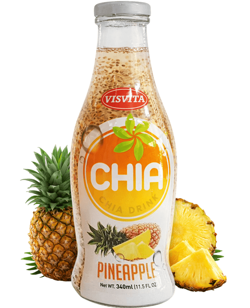 Chia seed beverage with natural ingredients