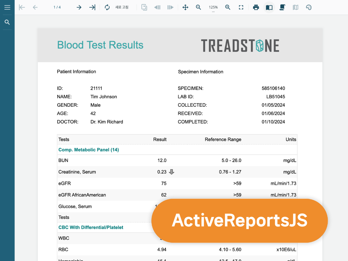 Blood Test Report