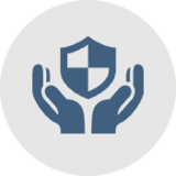 Hands With Shield Icon — Clarksville, AR — Phil Taylor Insurance Agency, Inc.