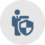 Person With A Shield Icon — Clarksville, AR — Phil Taylor Insurance Agency, Inc.