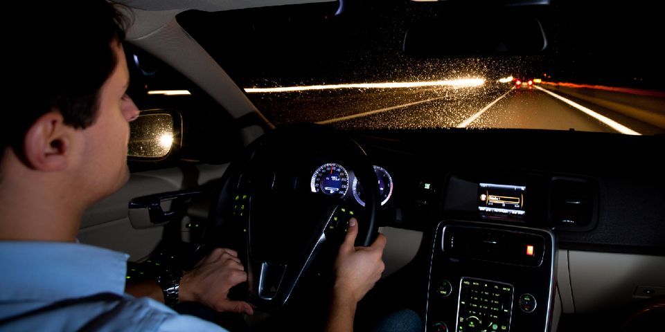 A Man Driving At Night — Clarksville, AR — Phil Taylor Insurance Agency, Inc.