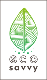 Eco Savvy logo - promoting positive change by being more eco conscious