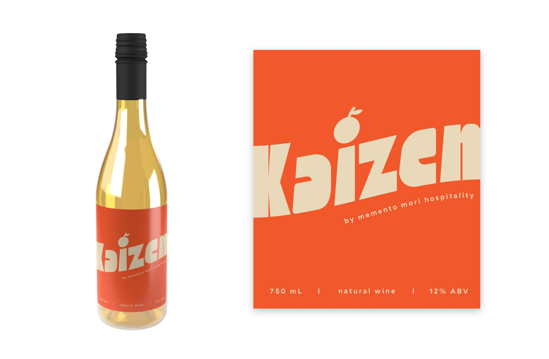 kaizen wine label design